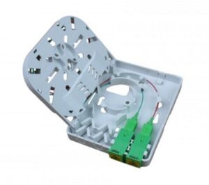 Caja de superficie de fibra óptica con 2 adaptadores SC/APC Simplex