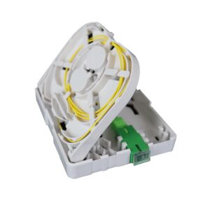 Caja de superficie de fibra óptica con 1 adaptador SC/APC Simplex