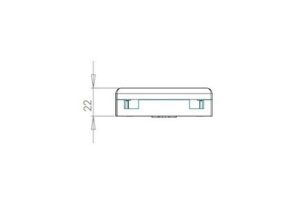 Caja de superficie de fibra óptica con 2 adaptadores SC/APC SM FTTH