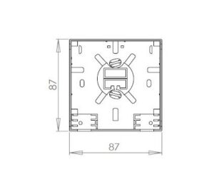 Caja de superficie vacía de fibra óptica SC simplex / LC dúplex FTTH