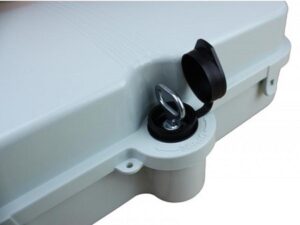 Caja exterior de fibra óptica IP-65 para 24 adaptadores SC simplex