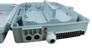 Caja exterior de fibra óptica IP-65 para 24 adaptadores SC simplex