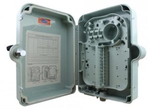 Caja exterior de fibra óptica IP-65 para 24 adaptadores SC simplex