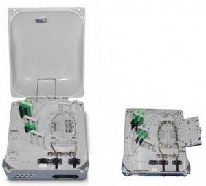 Caja exterior de fibra óptica IP-65 para 48 adaptadores SC simplex