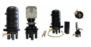 Caja empalme torpedo IP-68 enterrable fibra óptica, 48 fusiones y derivación