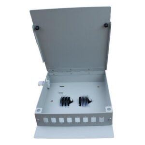 Caja mural metálica fibra óptica para 8 SC simplex / LC dúplex