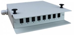 Caja mural metálica fibra óptica para 8 SC simplex / LC dúplex