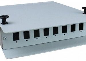 Caja mural metálica fibra óptica para 8 SC simplex / LC dúplex