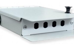 Caja mural metálica fibra óptica para 4 ST simplex