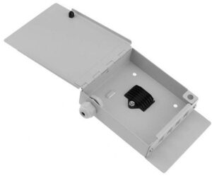 Caja mural metálica fibra óptica para 4 SC simplex / LC dúplex