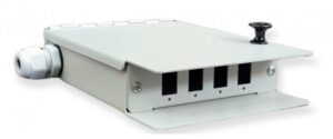 Caja mural metálica fibra óptica para 4 SC simplex / LC dúplex