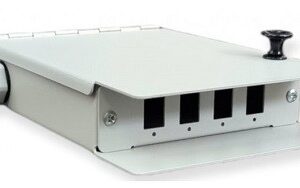 Caja mural metálica fibra óptica para 4 SC simplex / LC dúplex