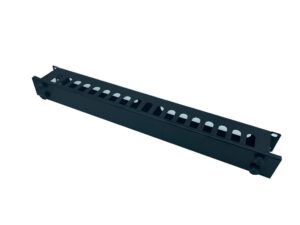 Panel pasacables rack 1U con tapa